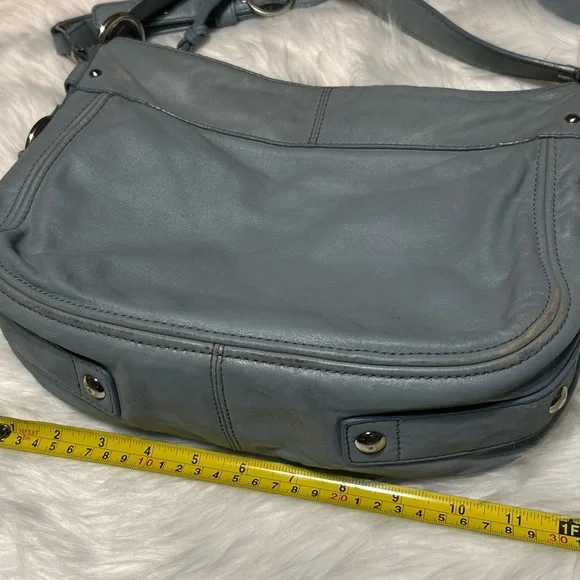 Coach Sky Blue Zoe Hobo Bag - Picture 15 of 16